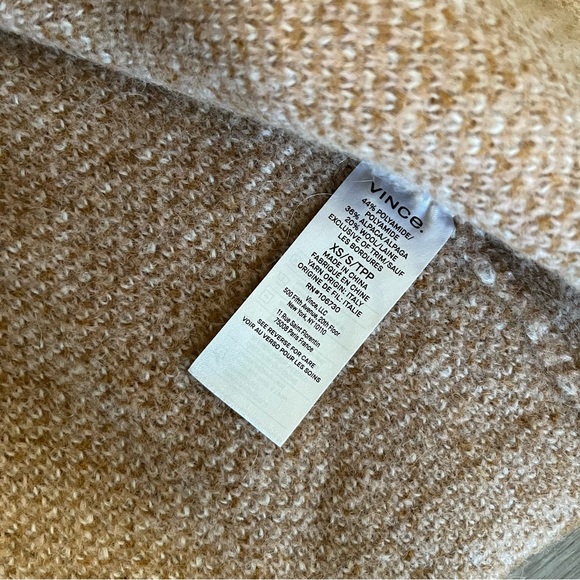 nwt vince xs/s plaid cardigan alpaca wool blend - Picture 6 of 6